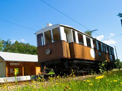 A wagon of the Rittner Bahn